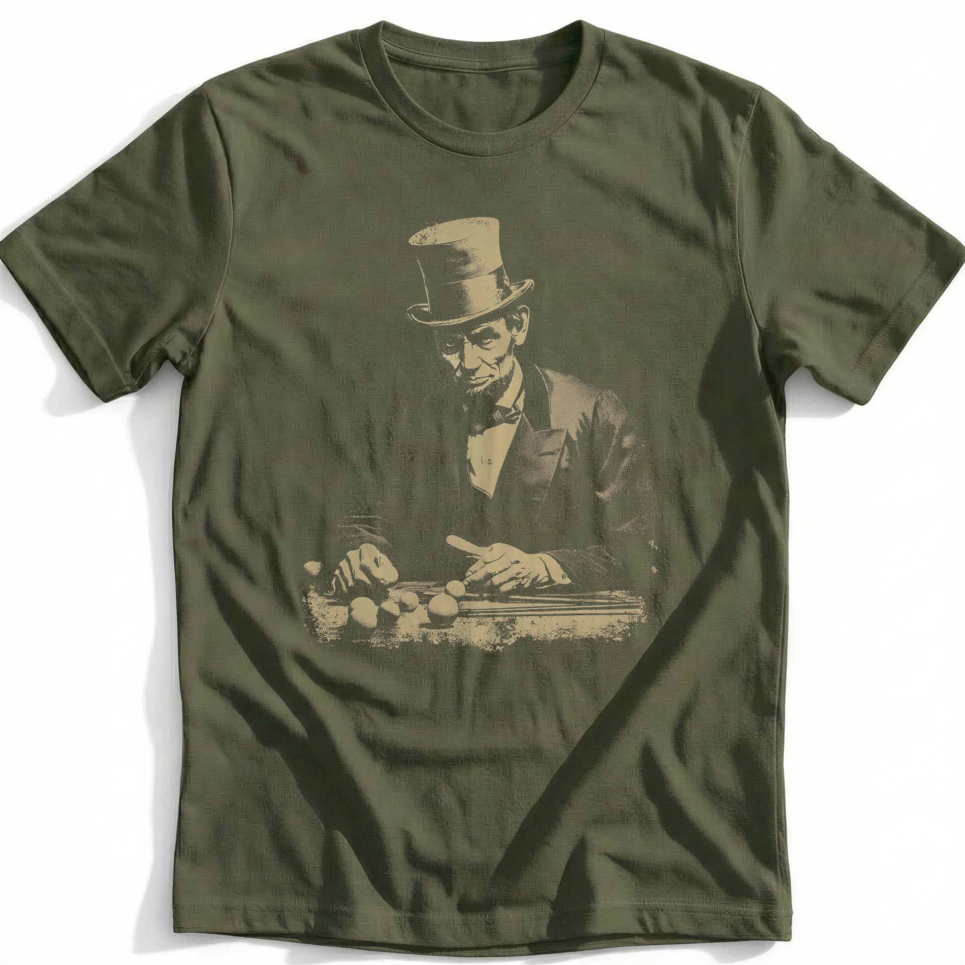 Abraham Lincoln Stovepipe Hat Golf T-Shirt