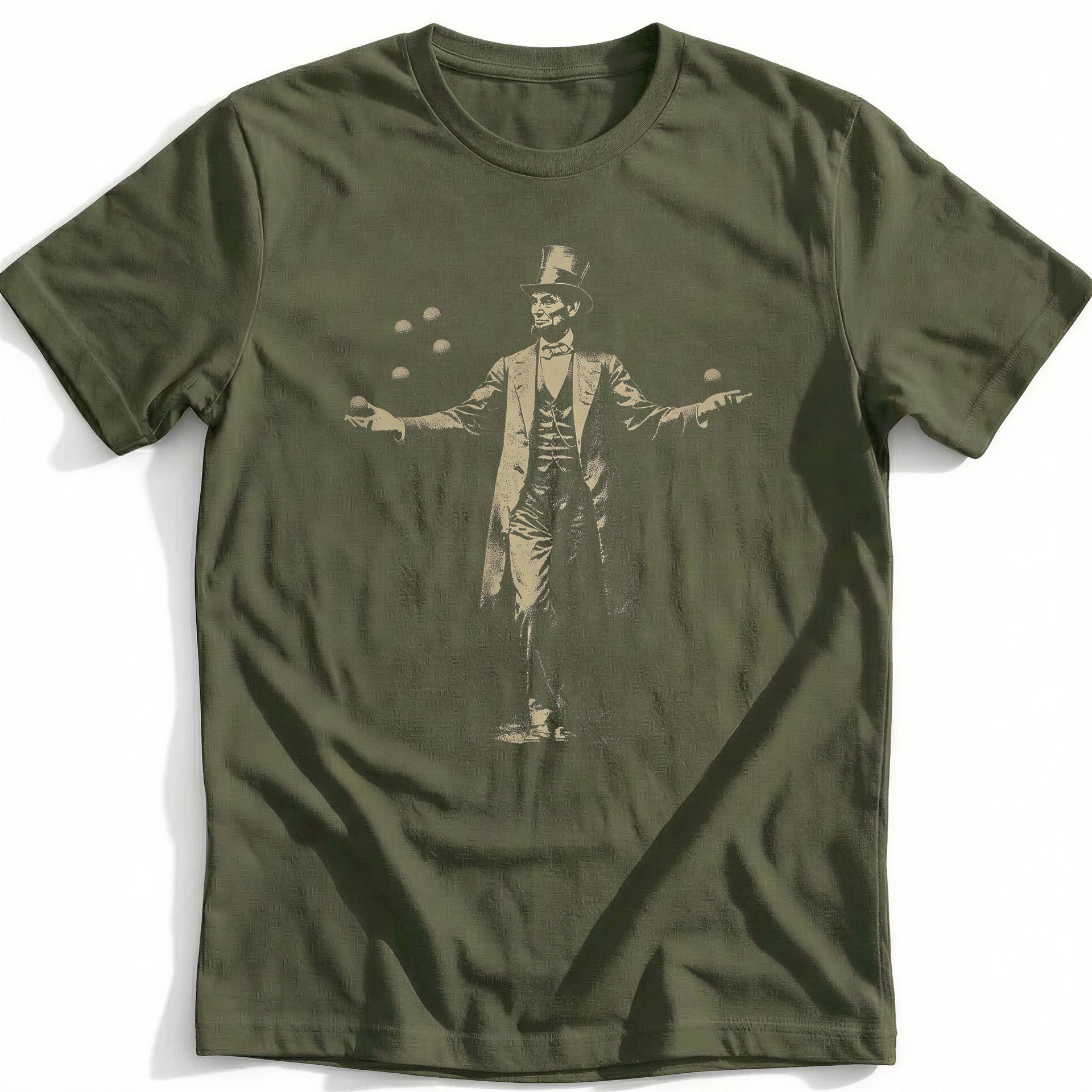 Abraham Lincoln Stovepipe Hat Golf T-Shirt