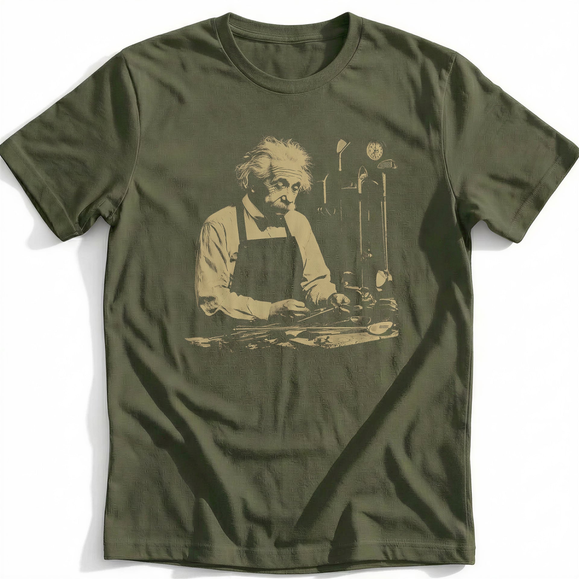 Albert Einstein Wild Hair Golf T-Shirt