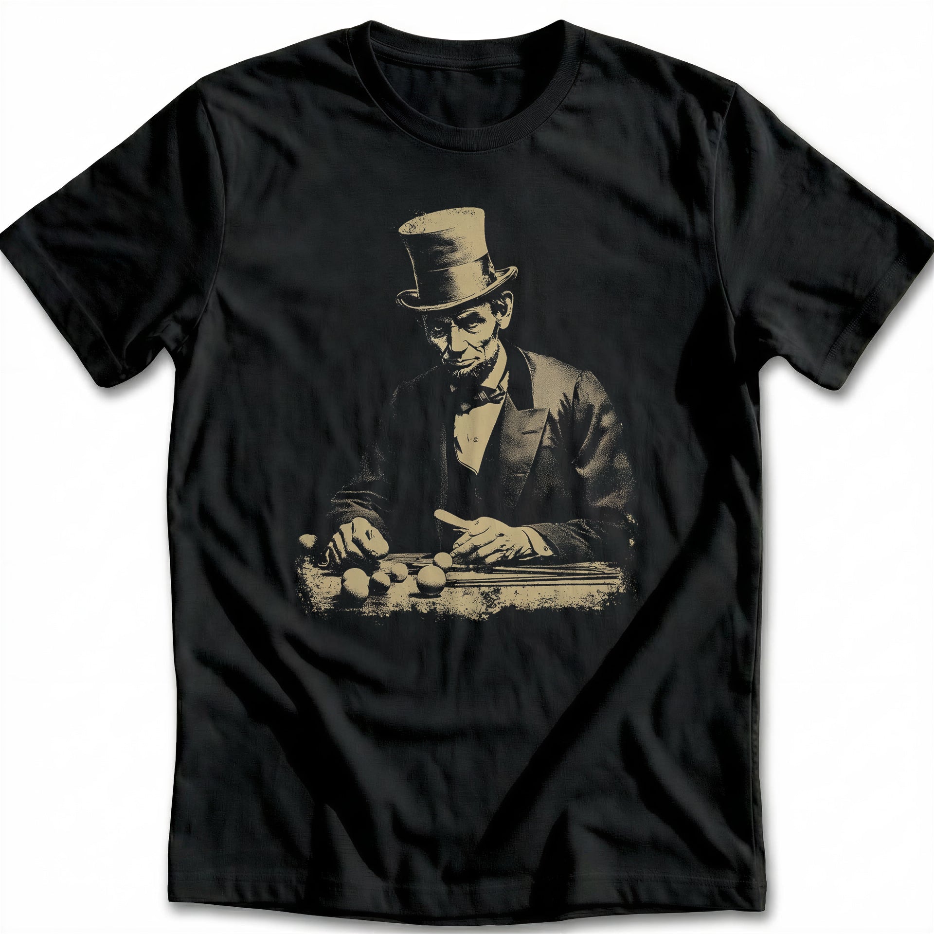 Abraham Lincoln Stovepipe Hat Golf T-Shirt