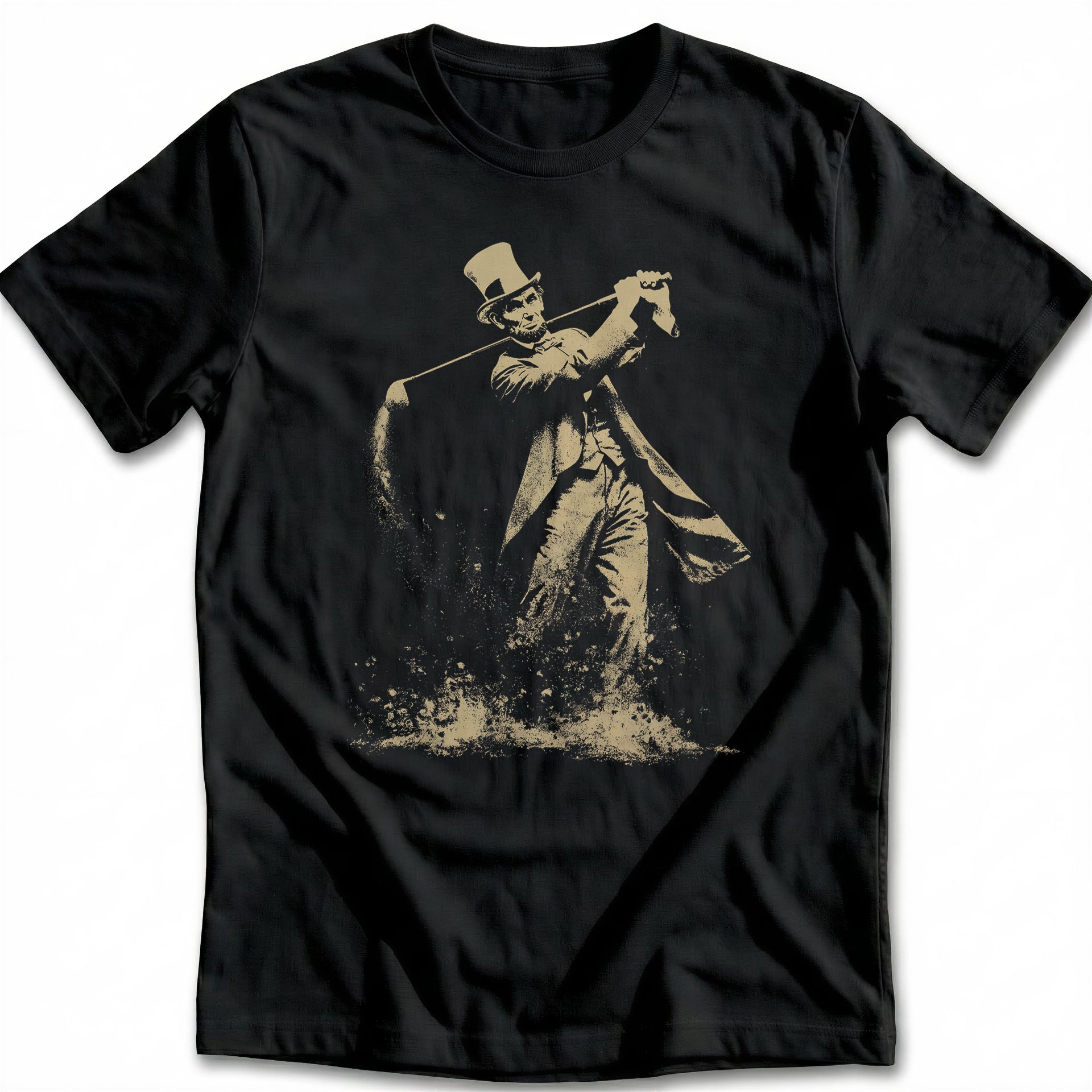 Abraham Lincoln Stovepipe Hat Golf T-Shirt