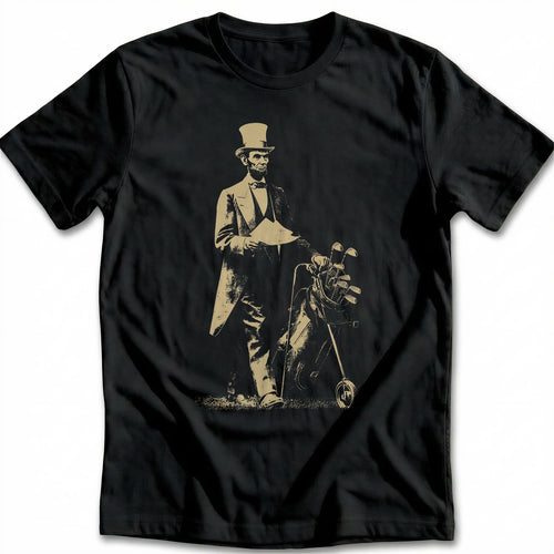 Abraham Lincoln Stovepipe Hat Golf T-Shirt