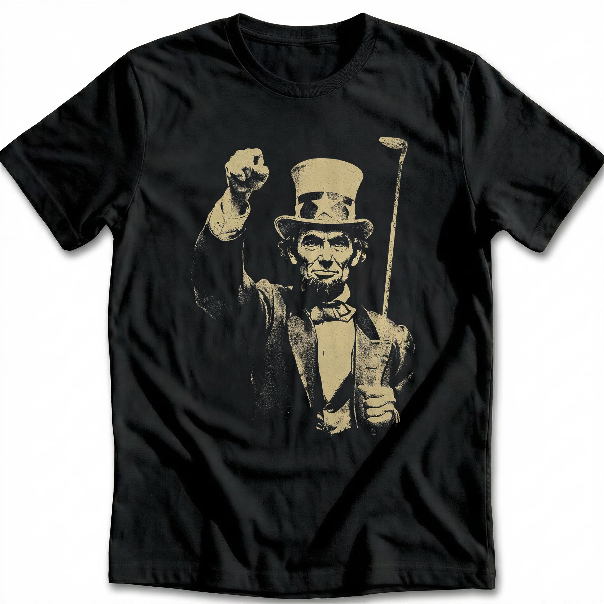 Abraham Lincoln Stovepipe Hat Golf T-Shirt