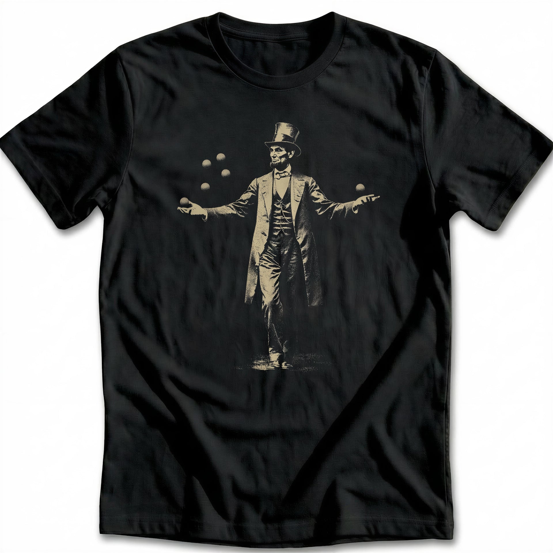 Abraham Lincoln Stovepipe Hat Golf T-Shirt