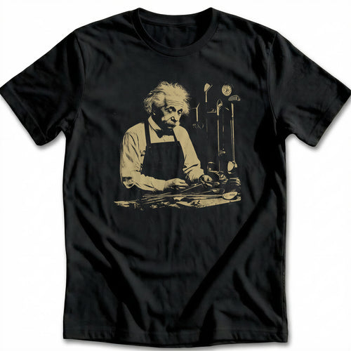 Albert Einstein Wild Hair Golf T-Shirt