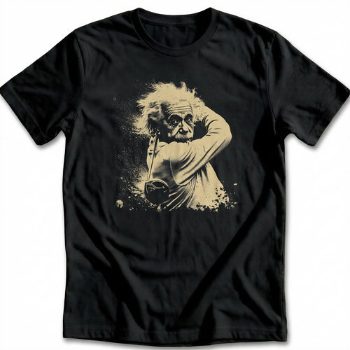Albert Einstein Wild Hair Golf T-Shirt