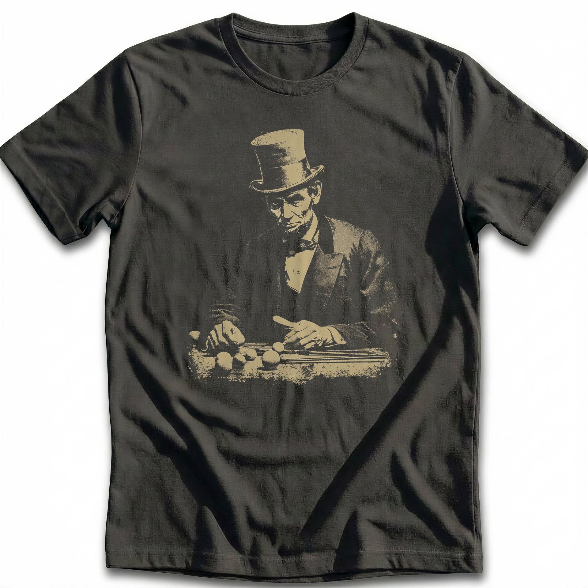Abraham Lincoln Stovepipe Hat Golf T-Shirt