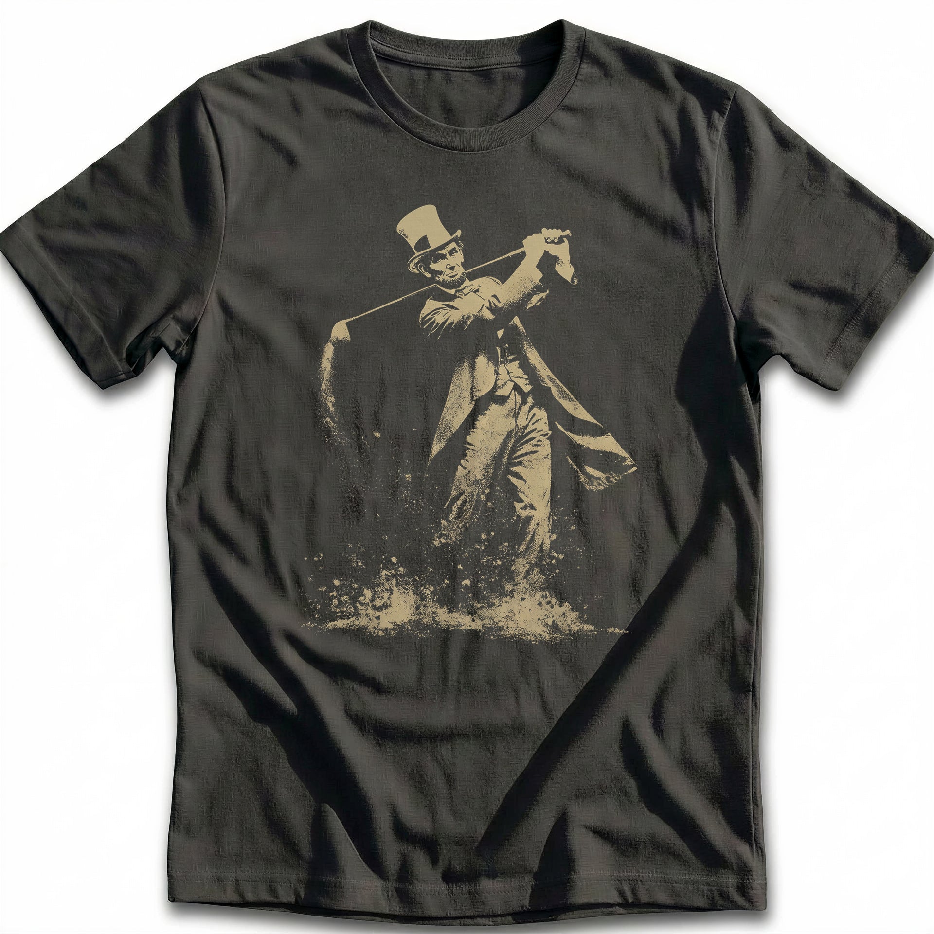 Abraham Lincoln Stovepipe Hat Golf T-Shirt