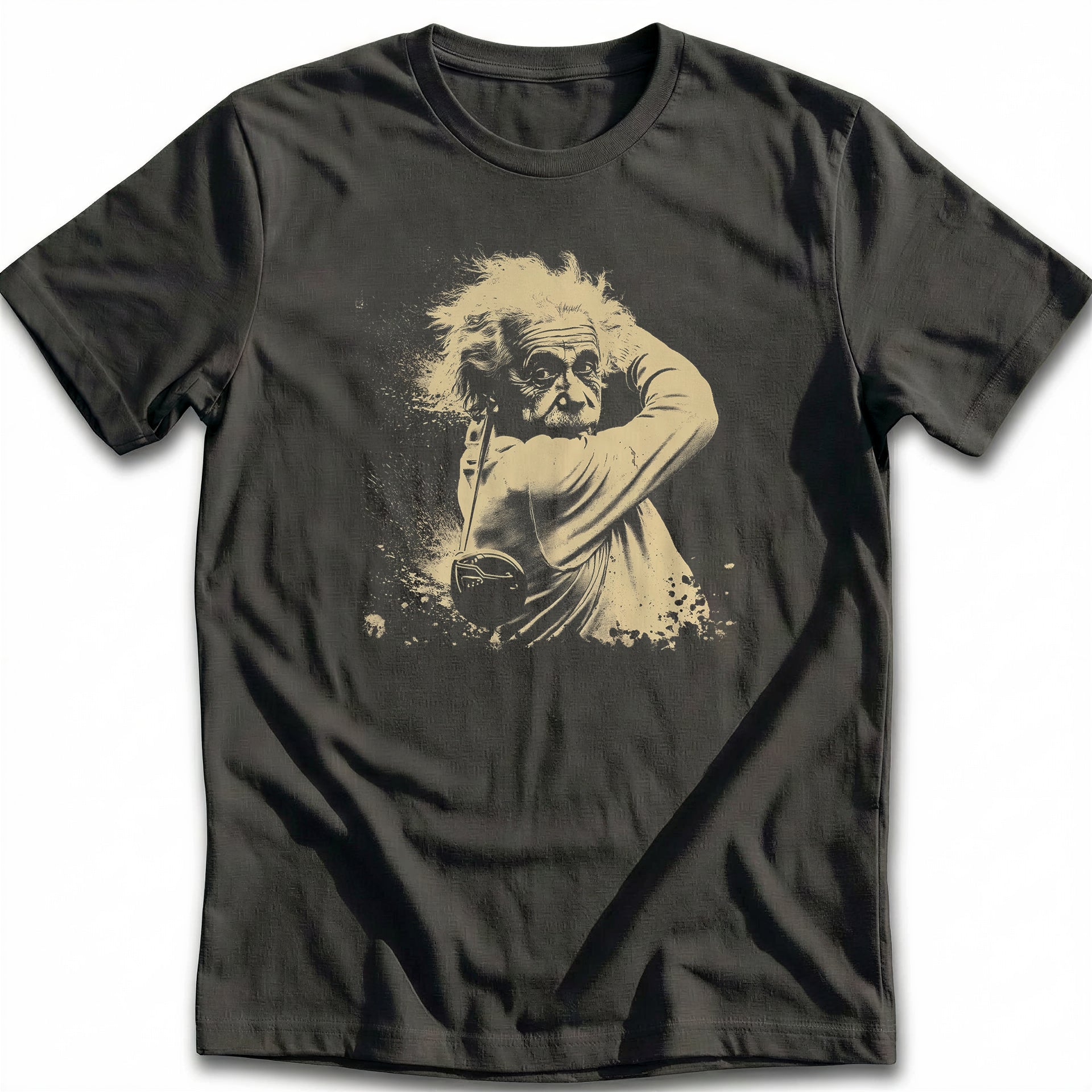 Albert Einstein Wild Hair Golf T-Shirt
