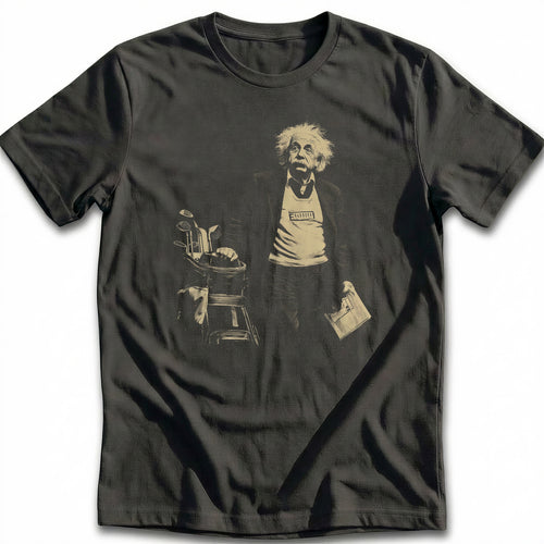 Albert Einstein Wild Hair Golf T-Shirt
