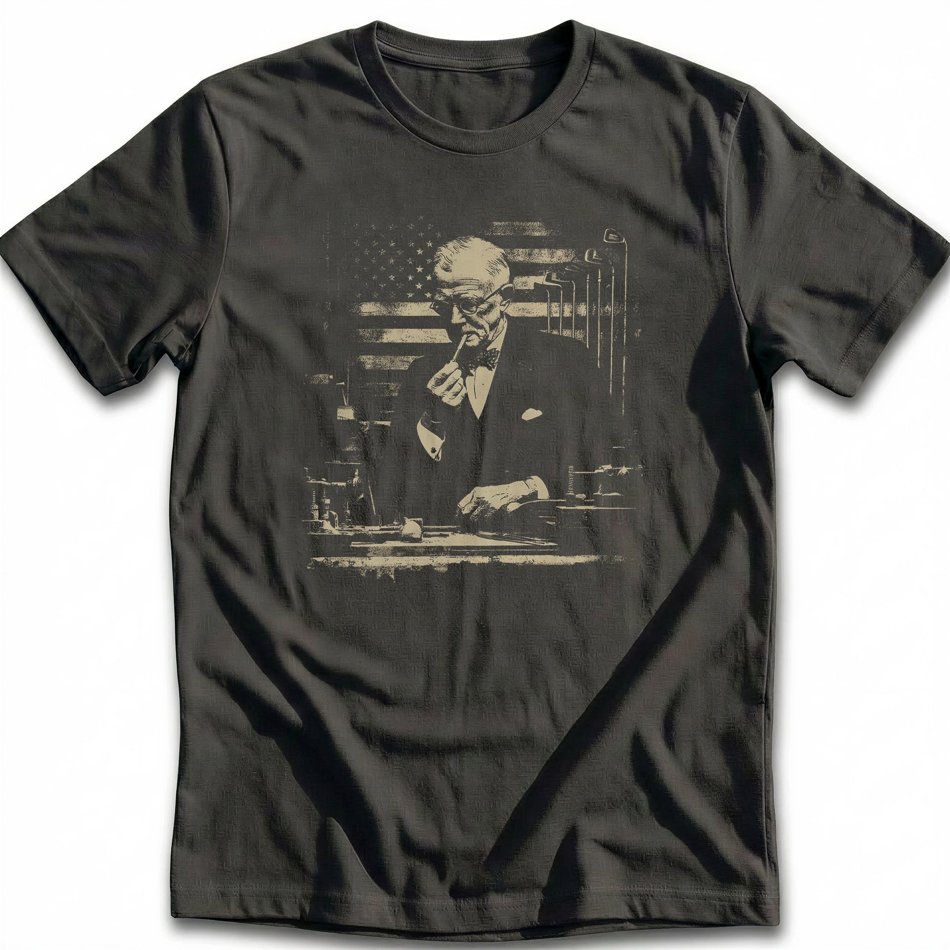 Franklin D Roosevelt Cigar Golf T-Shirt