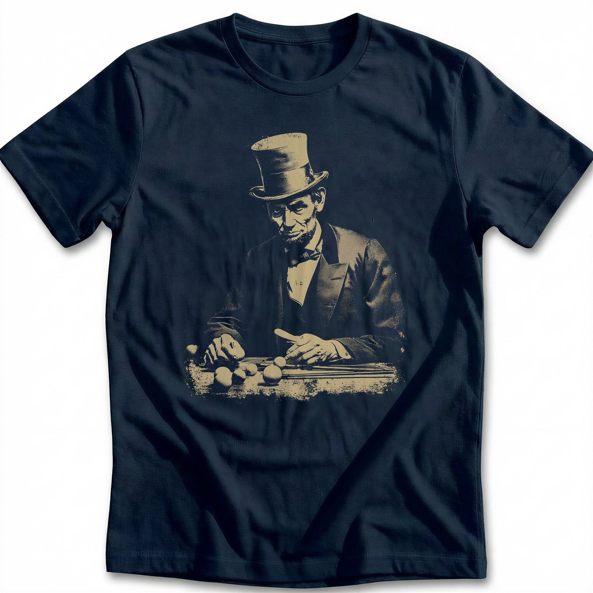 Abraham Lincoln Stovepipe Hat Golf T-Shirt