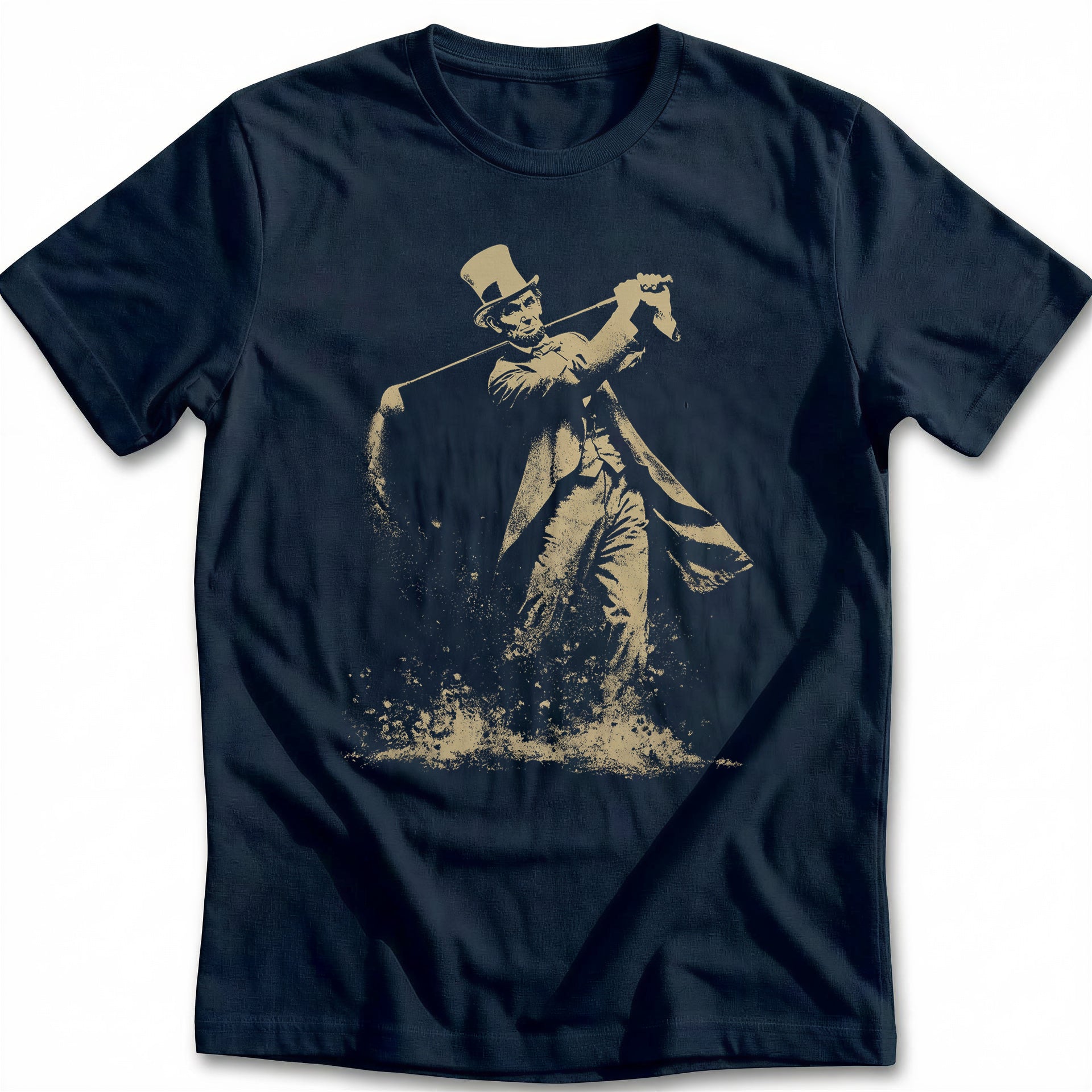Abraham Lincoln Stovepipe Hat Golf T-Shirt