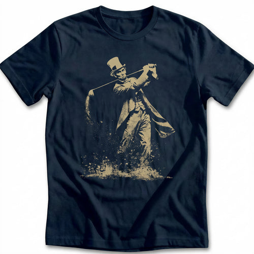 Abraham Lincoln Stovepipe Hat Golf T-Shirt