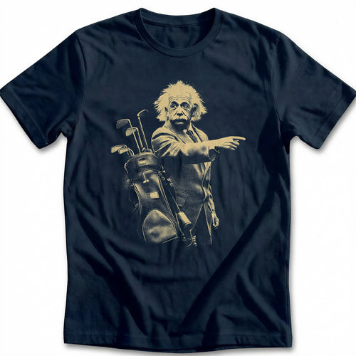 Albert Einstein Wild Hair Golf T-Shirt