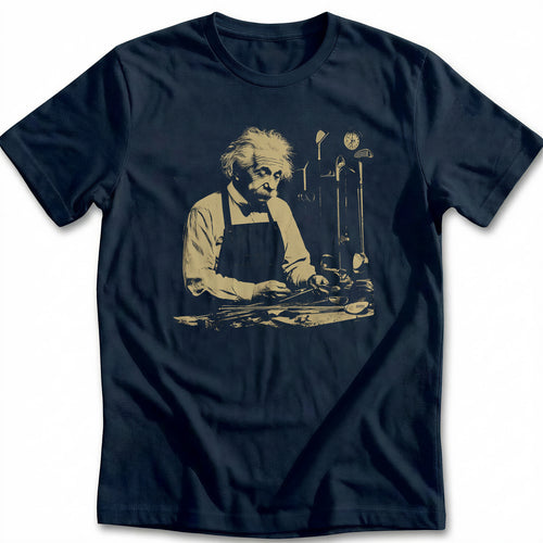 Albert Einstein Wild Hair Golf T-Shirt
