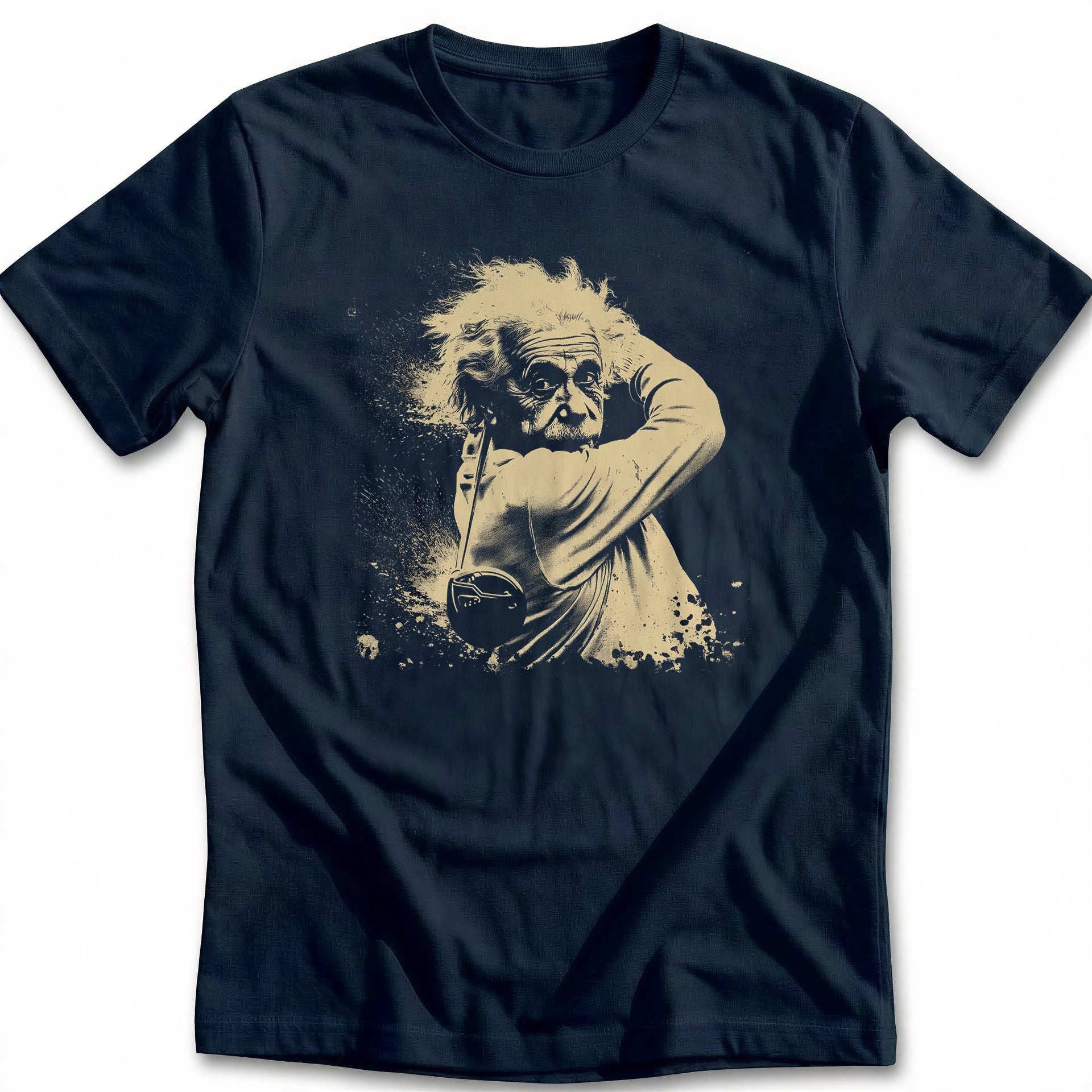 Albert Einstein Wild Hair Golf T-Shirt