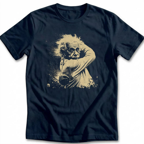 Albert Einstein Wild Hair Golf T-Shirt