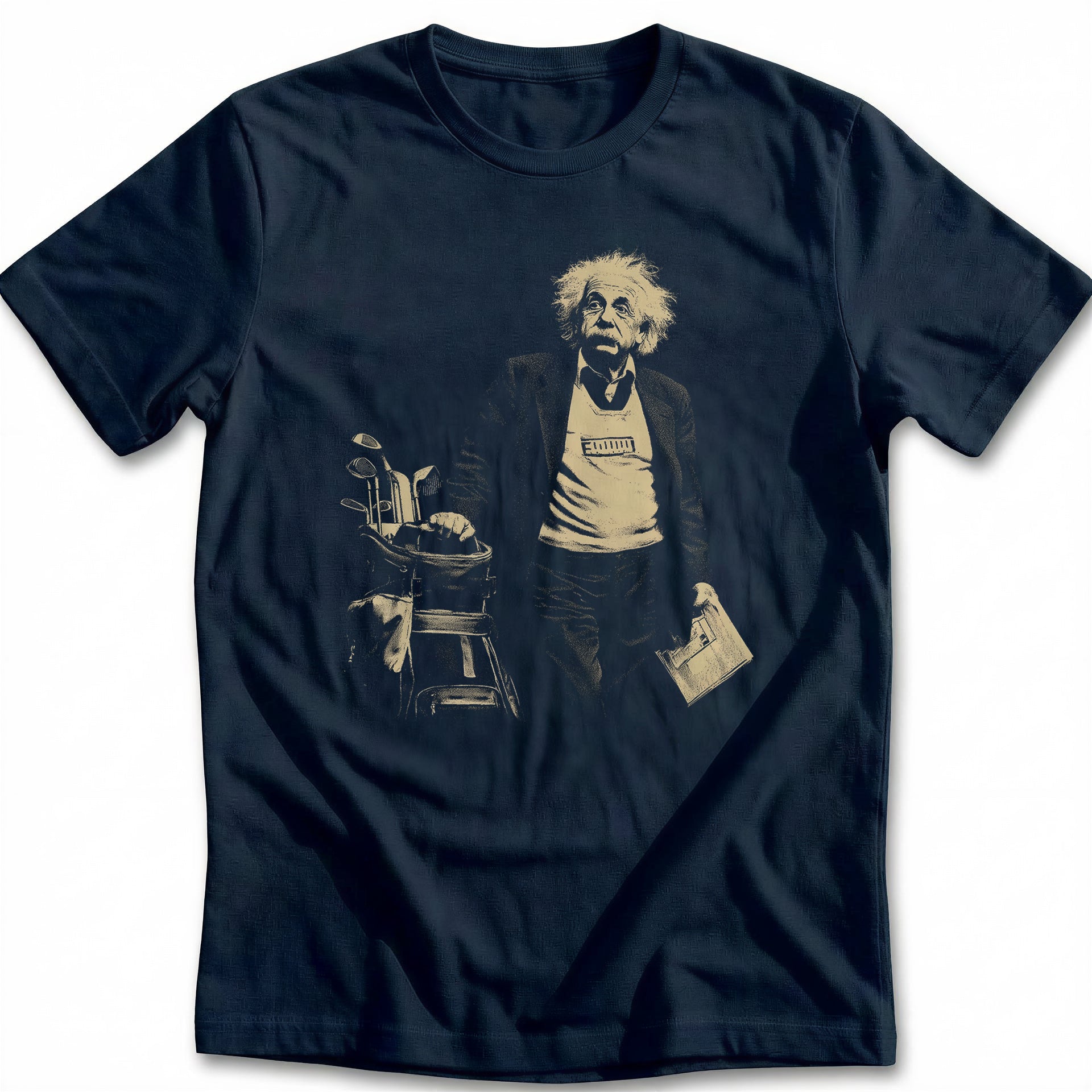 Albert Einstein Wild Hair Golf T-Shirt