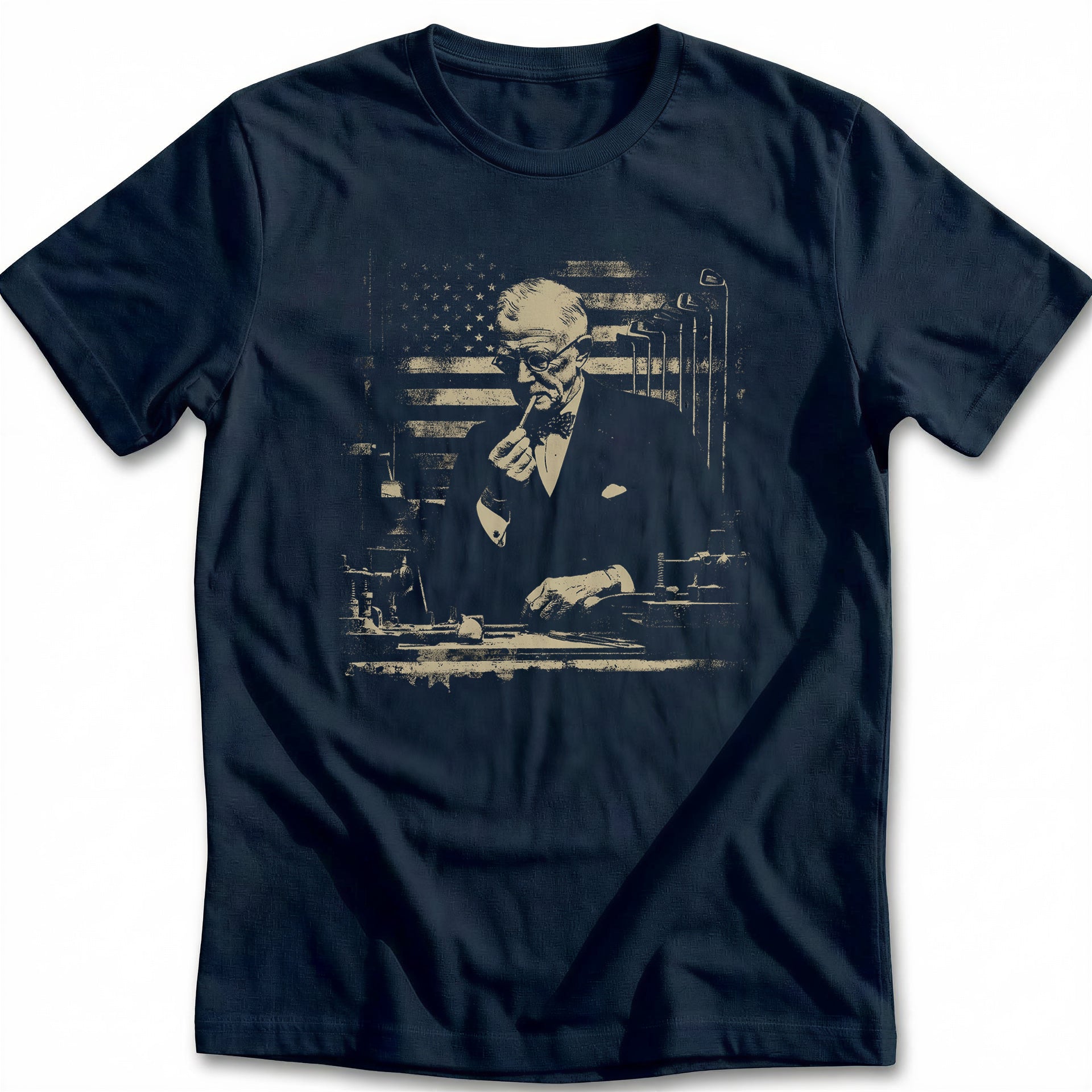 Franklin D Roosevelt Cigar Golf T-Shirt